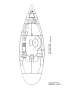 Beneteau First 45f5 for sale in Langkawi, Malaysia.:Interior layout of Beneteau First 45