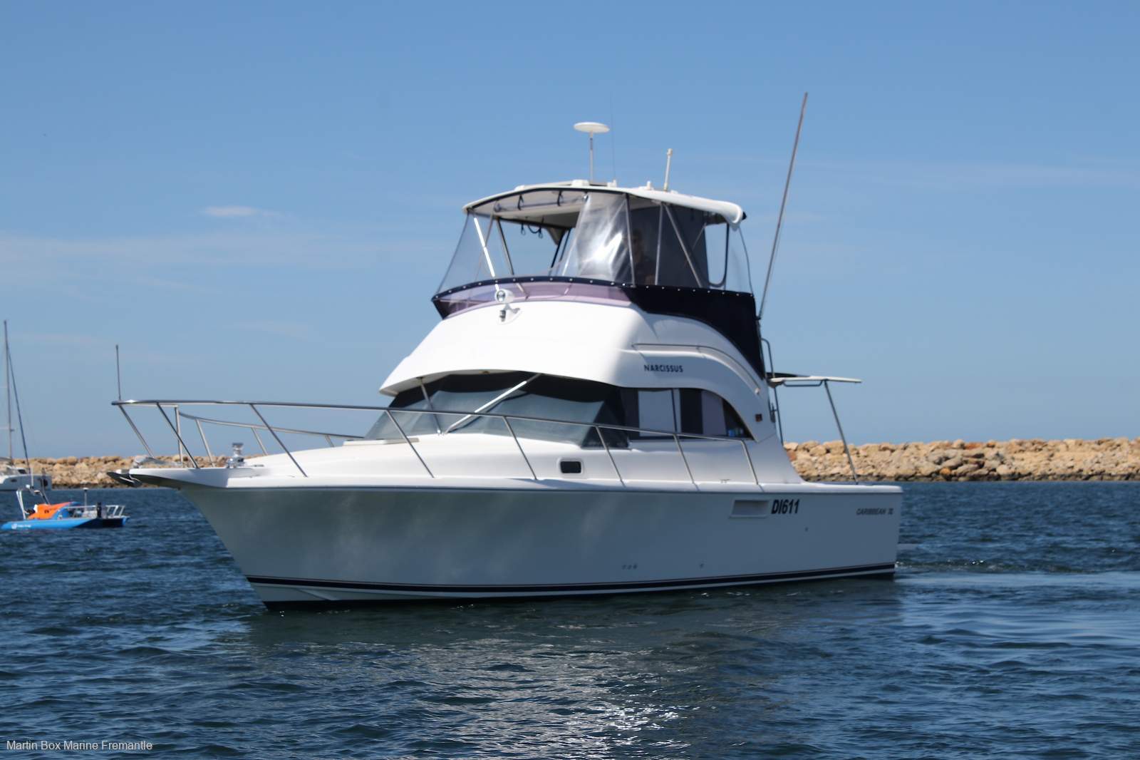 Caribbean 32 Flybridge Cruiser with Twin Cummins Diesels