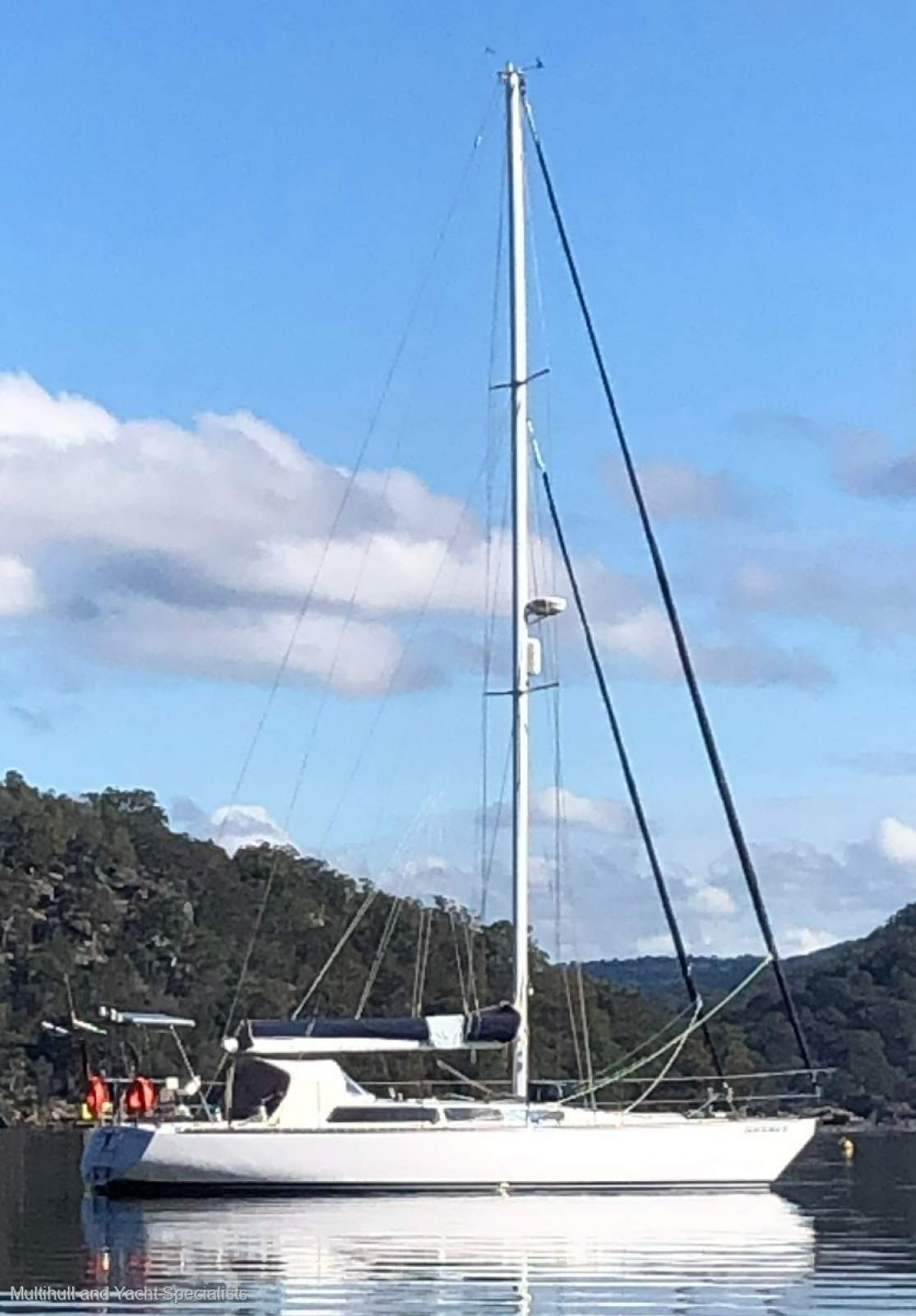 Adams Carina 44 Centreboard Yacht:Anchored
