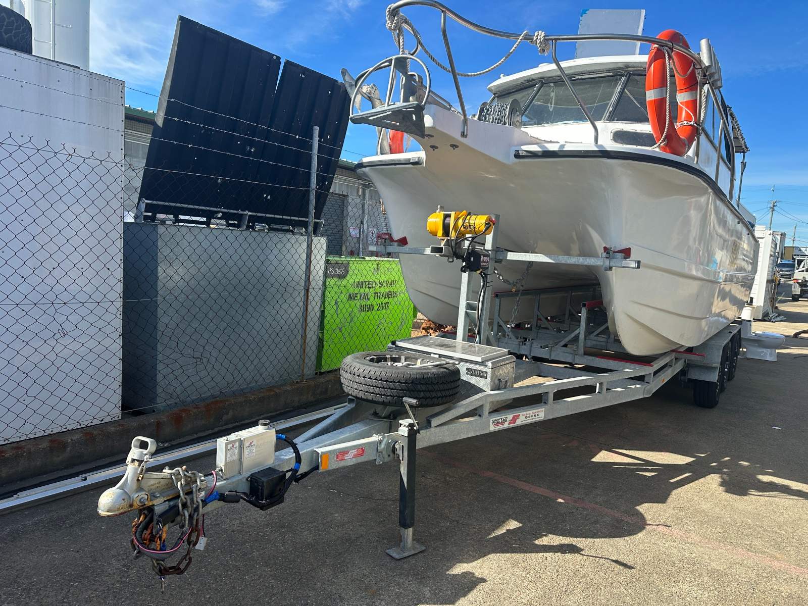 Shark Cat 23 Boat measures closer to 30ft with wide beam