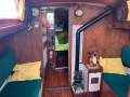 Spencer 35 MK1 Full-keeled, classic blue-water cruiser:Bulkhead separates Saloon from Head   Forward Cabin