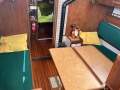 Spencer 35 MK1 Full-keeled, classic blue-water cruiser:Saloon Table with removable fiddle