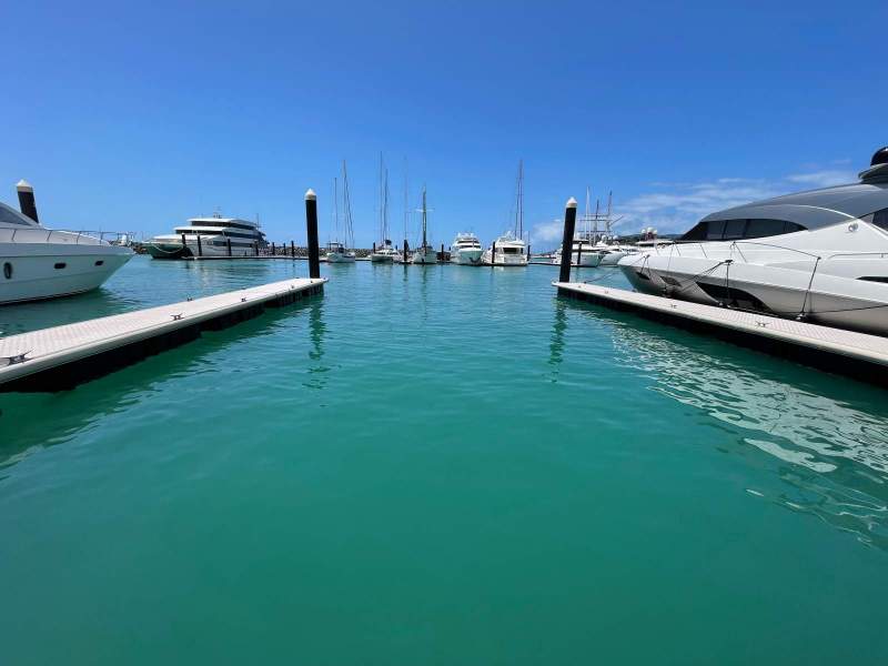 Large 23 meter Marina pen, or 2 berth for rent in Coral Sea Marina, Airlie.