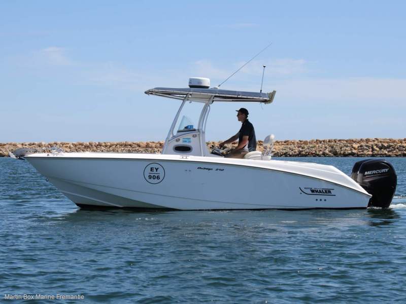 Boston Whaler 240 Outrage with 2013 Four Stroke Mercury 150Hp Outboards