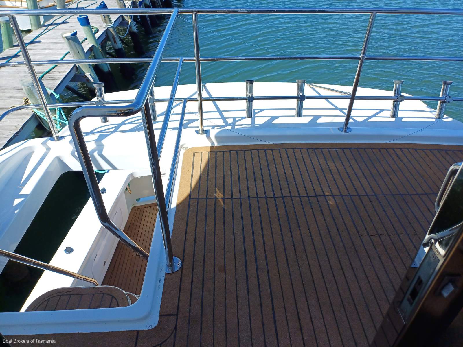 One Spirit Precision 50 Enclosed flybridge. Super strong offshore cruiser Boat Brokers of Tasmania