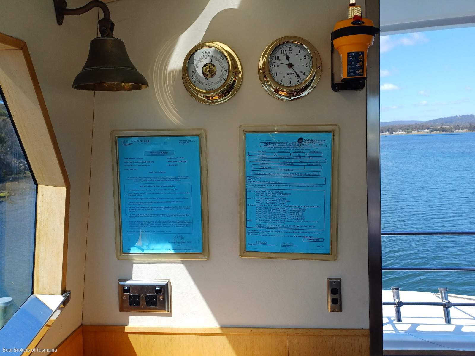 One Spirit Precision 50 Enclosed flybridge. Super strong offshore cruiser Boat Brokers of Tasmania