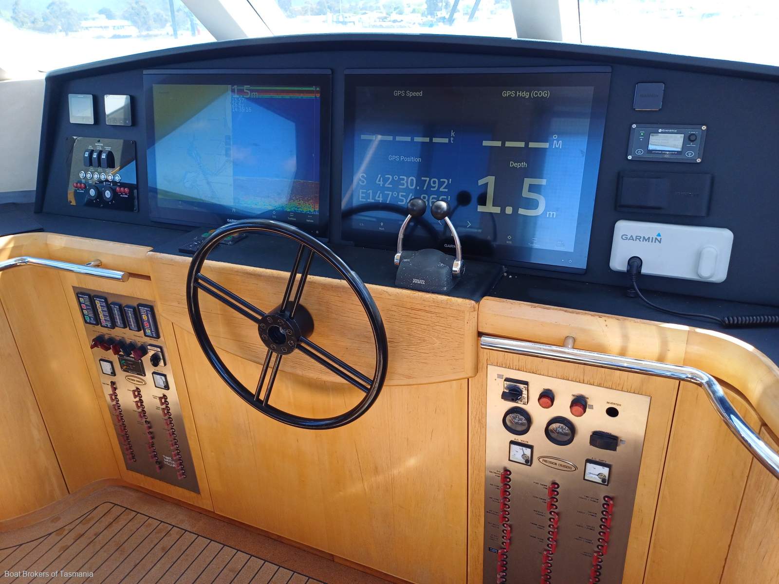 One Spirit Precision 50 Enclosed flybridge. Super strong offshore cruiser Boat Brokers of Tasmania