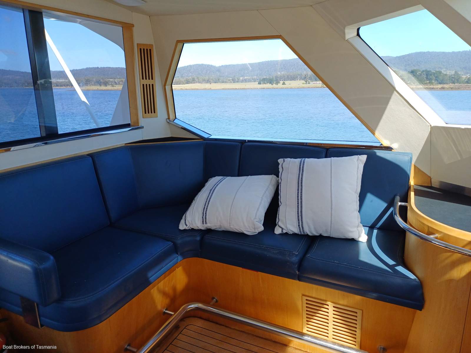 One Spirit Precision 50 Enclosed flybridge. Super strong offshore cruiser Boat Brokers of Tasmania
