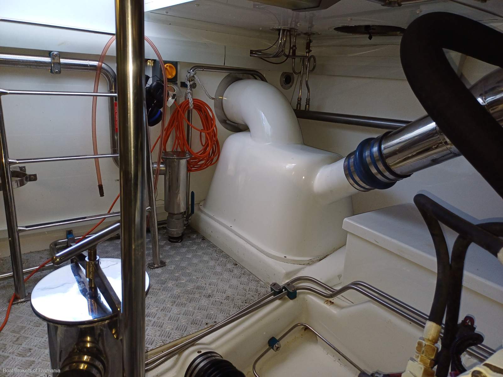 One Spirit Precision 50 Enclosed flybridge. Super strong offshore cruiser Boat Brokers of Tasmania