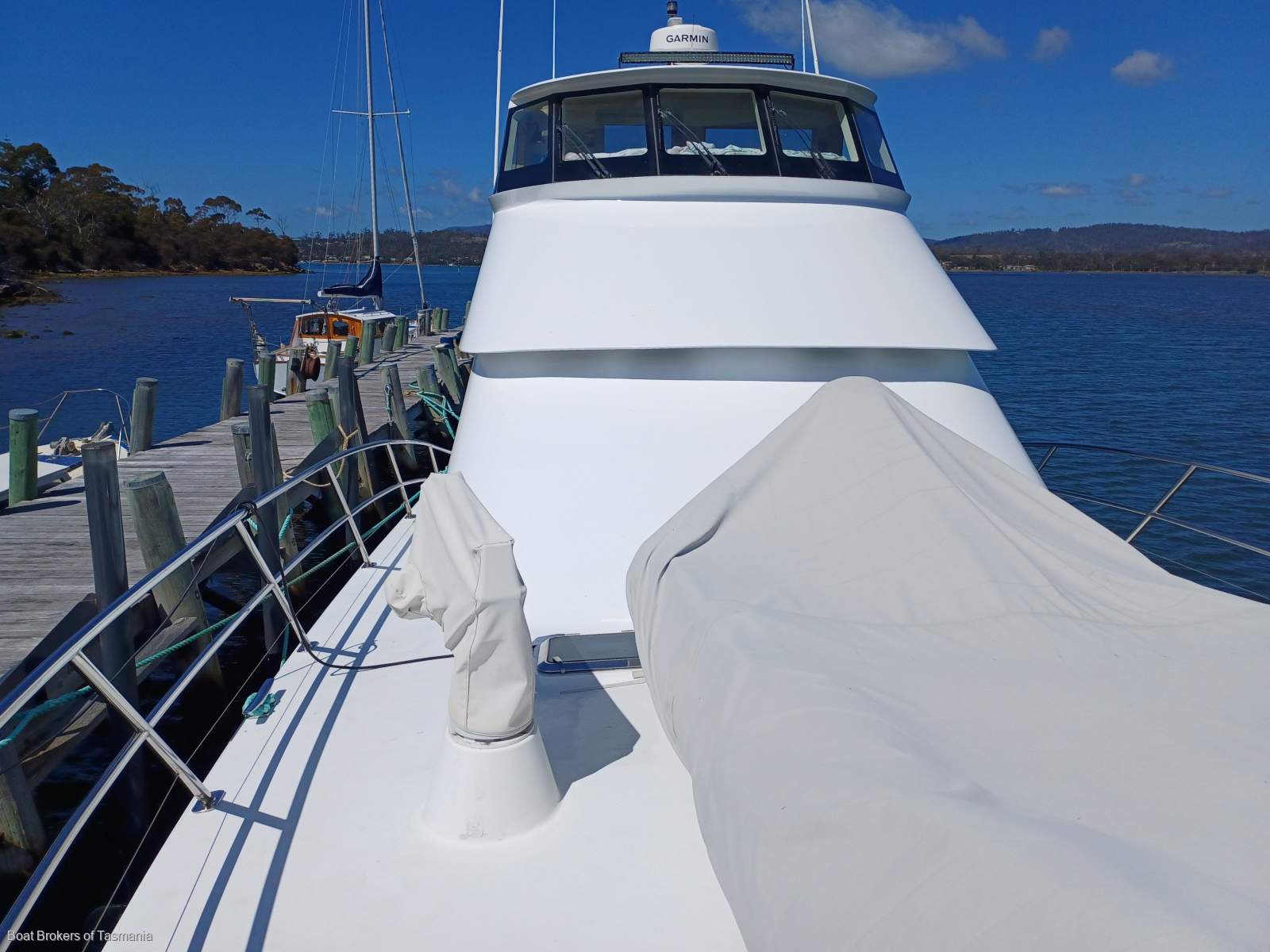 One Spirit Precision 50 Enclosed flybridge. Super strong offshore cruiser Boat Brokers of Tasmania