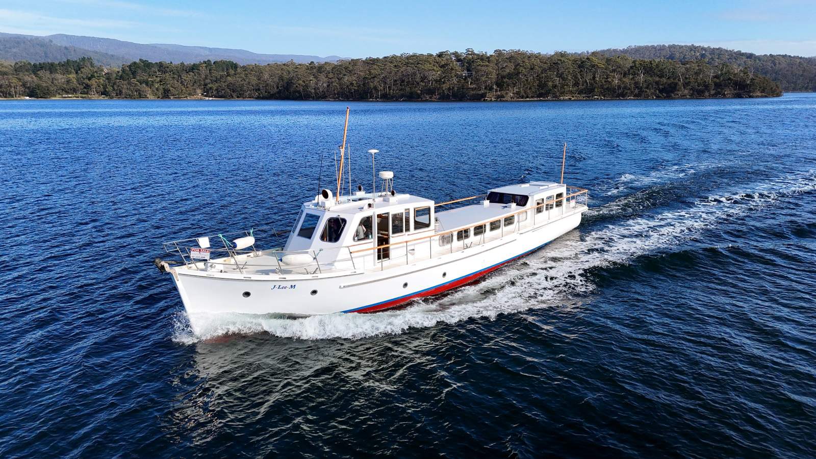 Custom Built 64ft Huon Pine Timber Motor Cruiser