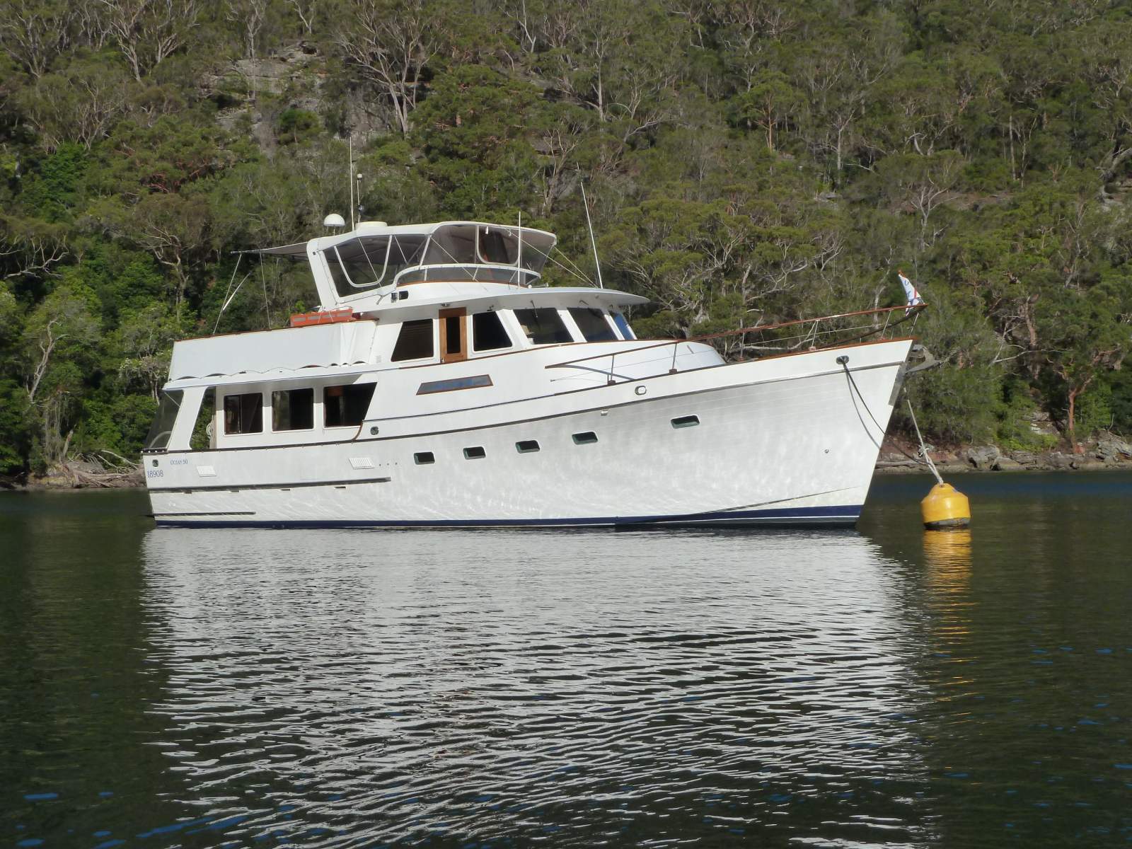 Ocean Alexander 50 Mk 1 Pilothouse:At mooring