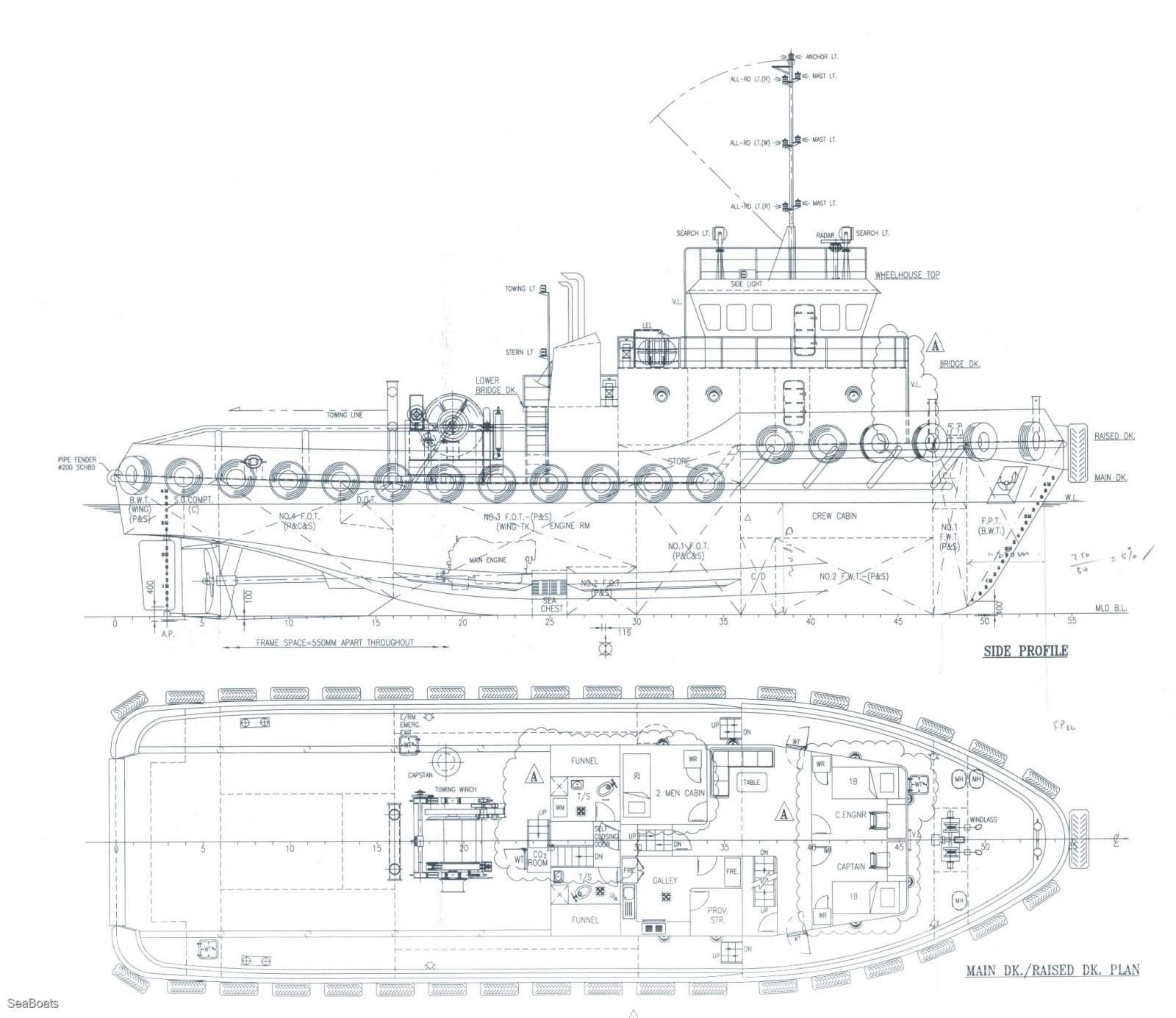 2000HP 30m Twin Screw Tug Boat