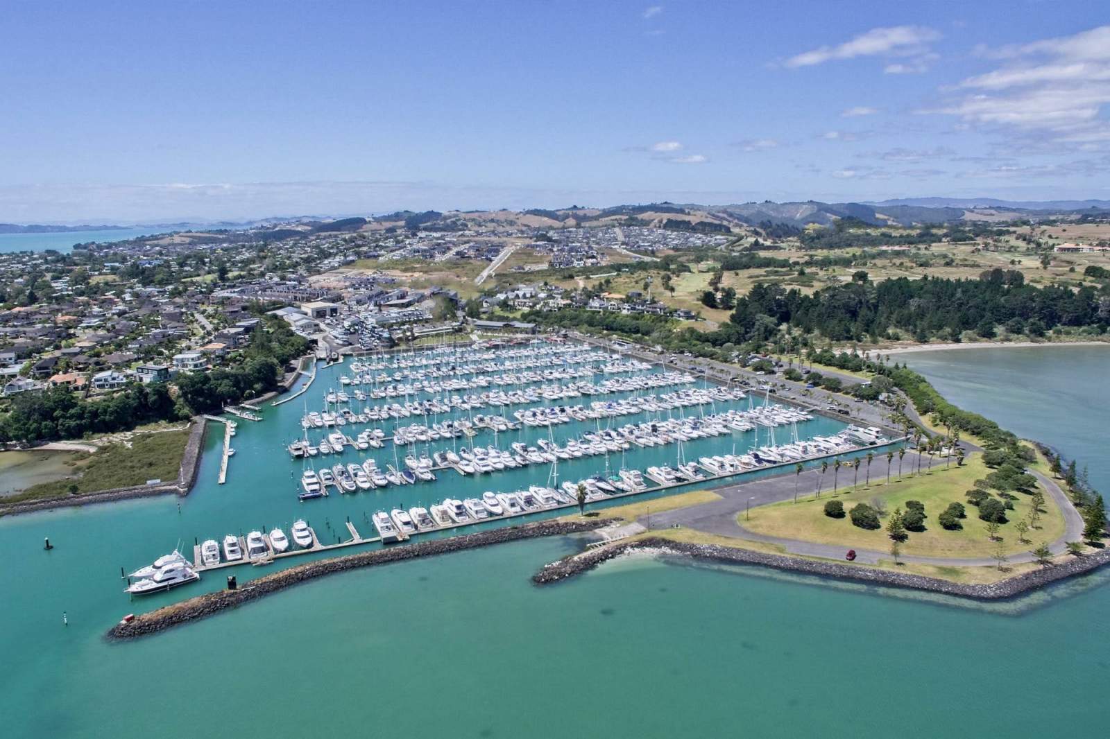 10.5m Pine Harbour marina berth for sale.