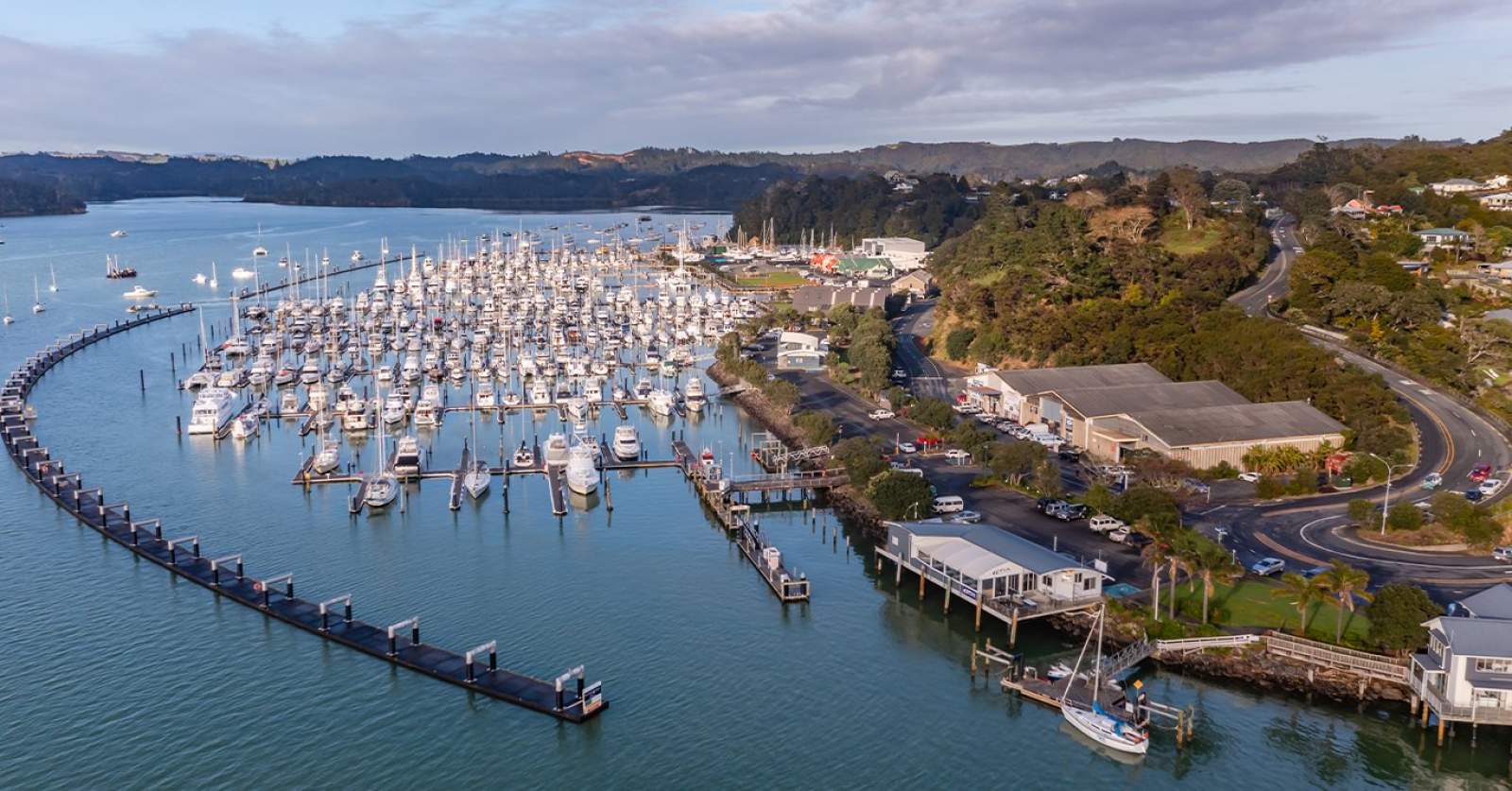 14m Opua marina berth for sale with marina lease through to 2049.
