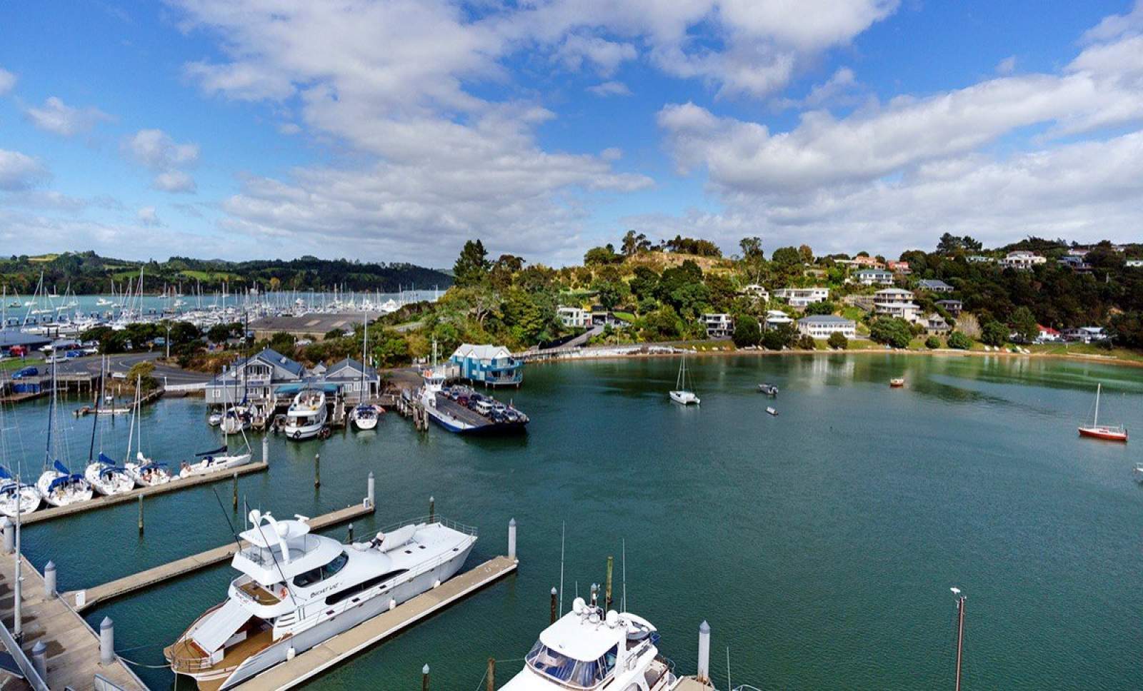 14m Opua marina berth for sale with marina lease through to 2049.