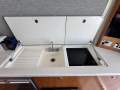 Riviera 3600 Sport Yacht "SHAFT DRIVES and BOW THRUSTER":Galley top up to showcase sink and hotplate
