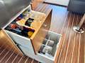 Riviera 3600 Sport Yacht "SHAFT DRIVES and BOW THRUSTER":Helm Chair storage draws