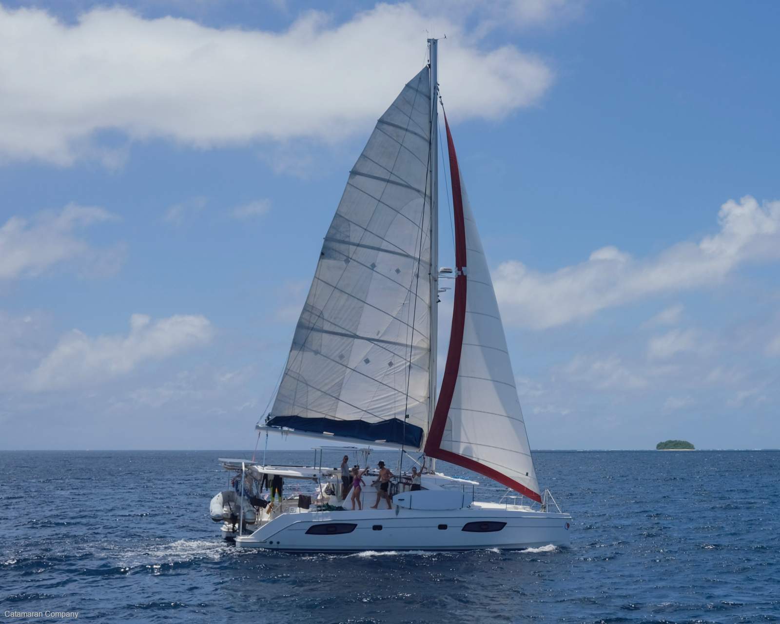 Leopard Catamarans 44 Forward cockpit/lounge
