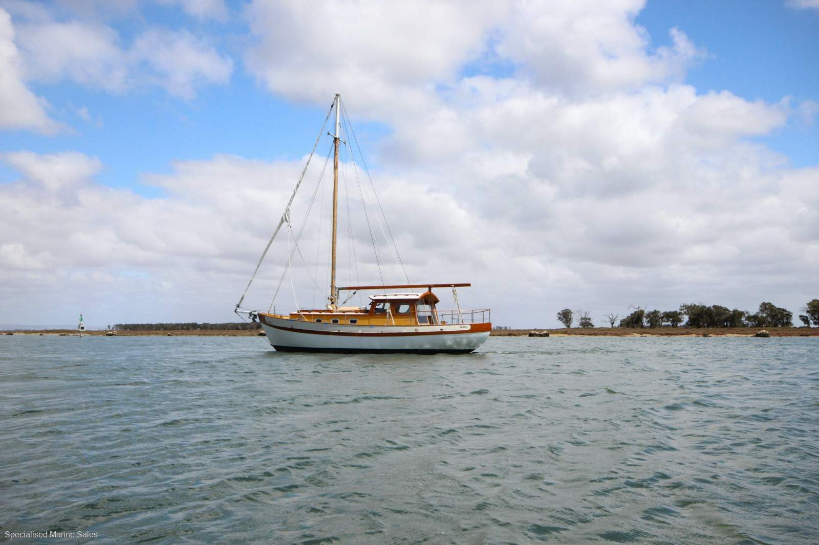 Custom Jeff Clist 35' Classic Motorsailer