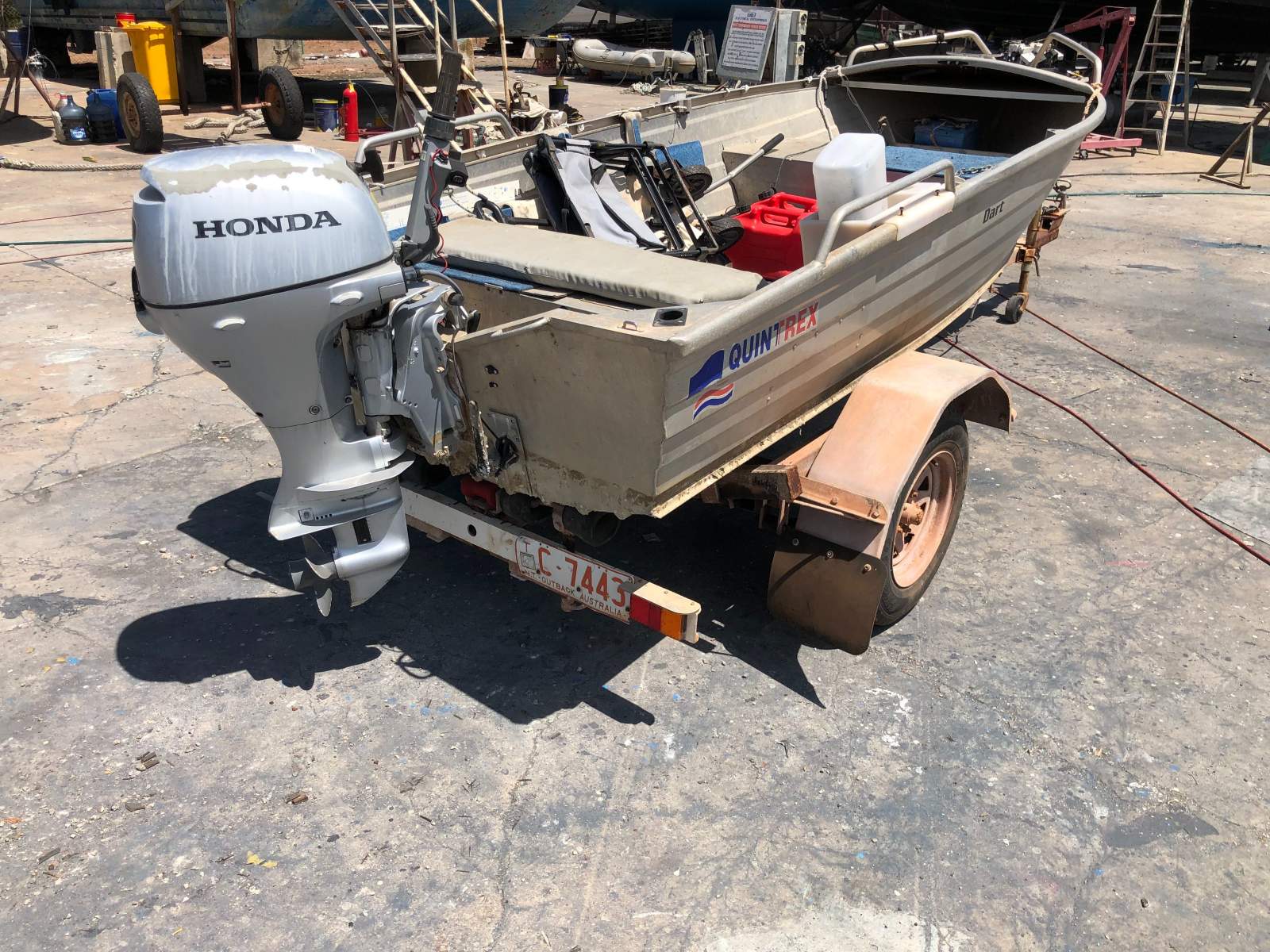 Quintrex 400 Dart Honda 20Hp 4 stroke Trailer (Darwin NT)