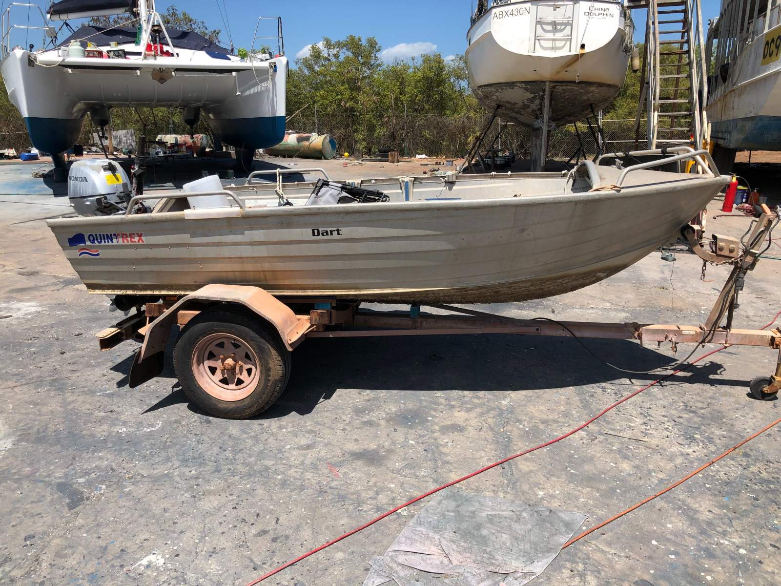 Quintrex 400 Dart Honda 20Hp 4 stroke Trailer (Darwin NT)