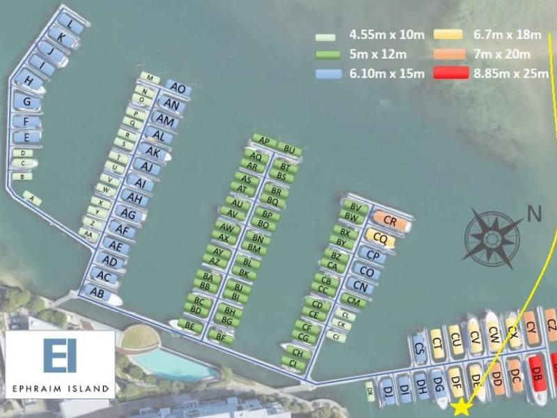 Exclusive 18 Metre Marina Berth for Lease at Ephraim Island