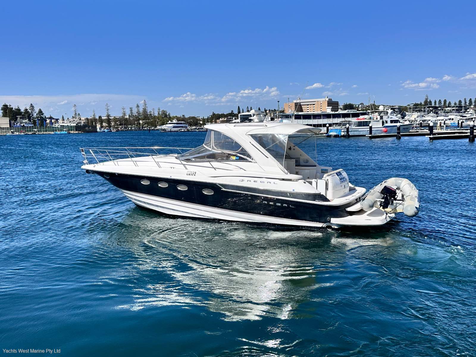 Regal 4460 Sports Cruiser " DIESEL SHAFT DRIVE & BOW THRUSTER":REGAL 4460 by YACHTS WEST MARINE