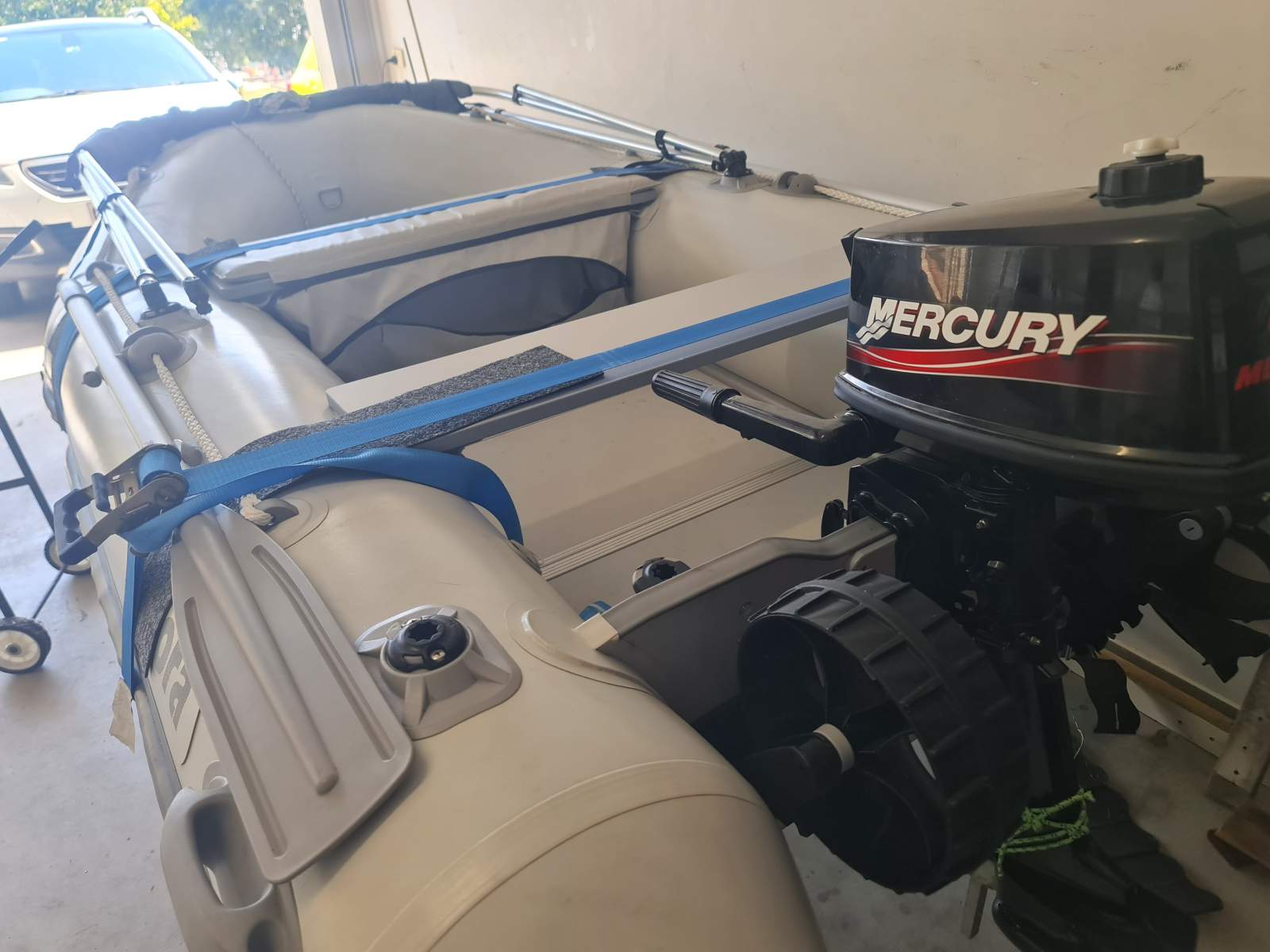 Aurora Adventure Master 300 Barely Used Inflatable Package inc trailer & motor