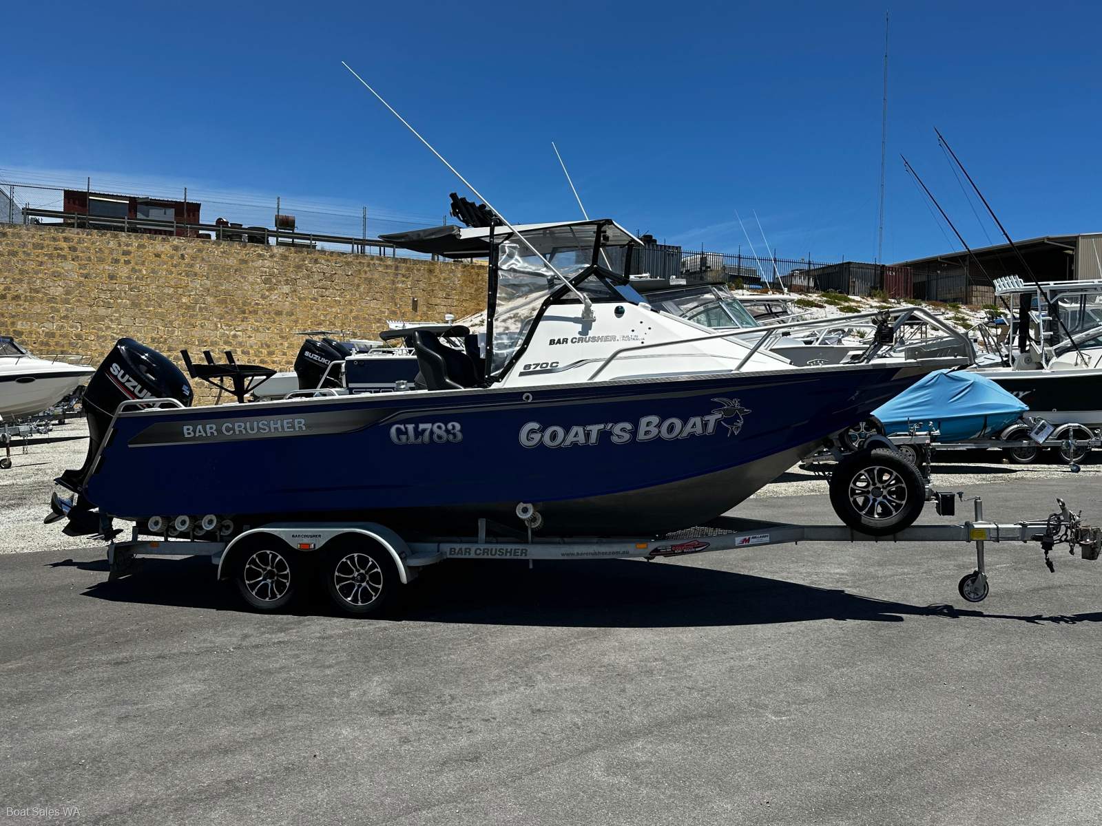 Bar Crusher 670C 2018 Model 200hp Four Stroke Suzuki motor