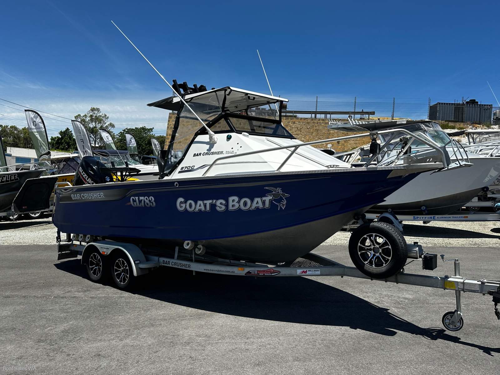 Bar Crusher 670C 2018 Model 200hp Four Stroke Suzuki motor