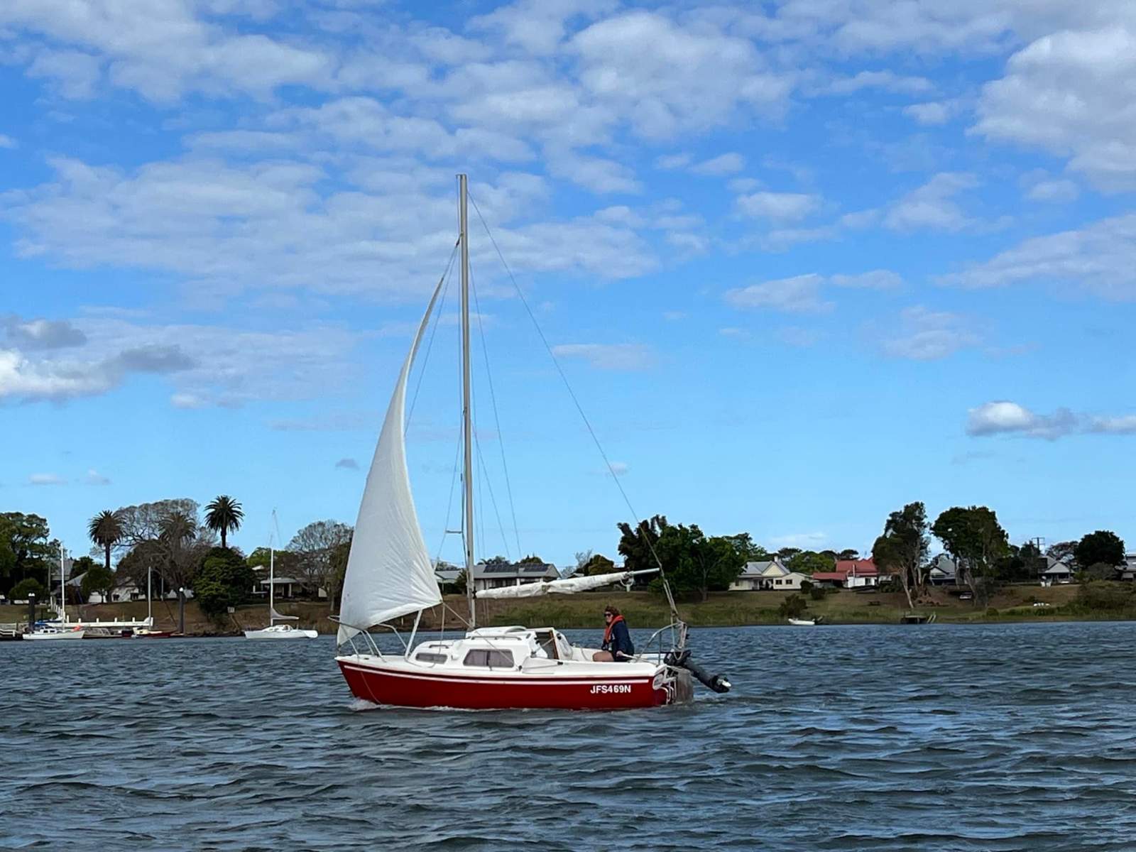 Compass Careel 18 Compass Careel 18 Red Trailer sailer on regd Tlr