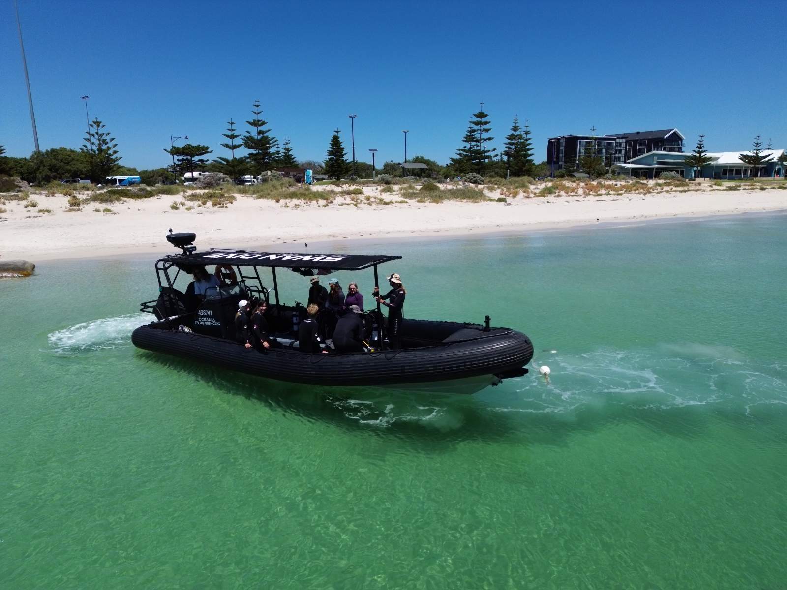 Naiad 10 RIB in commercial survey