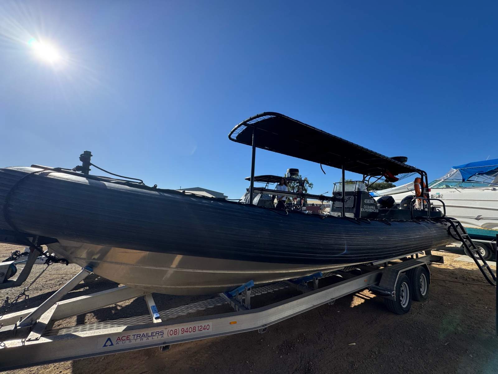 Naiad 10 RIB in commercial survey