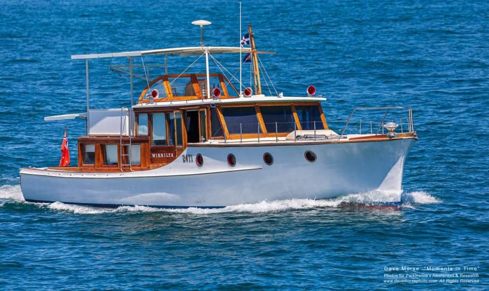 Lawrence Motor Cruiser Wooden Classic Timber Launched 1938