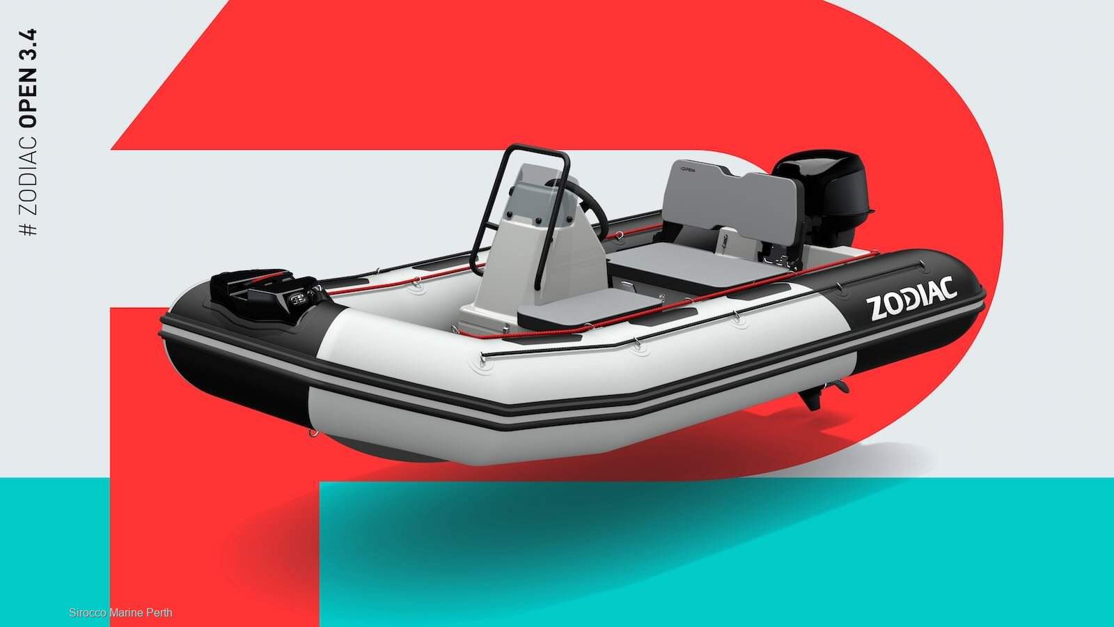 New Zodiac Open 3.4 : HULL ONLY - ADD YOUR OWN OUTBOARD