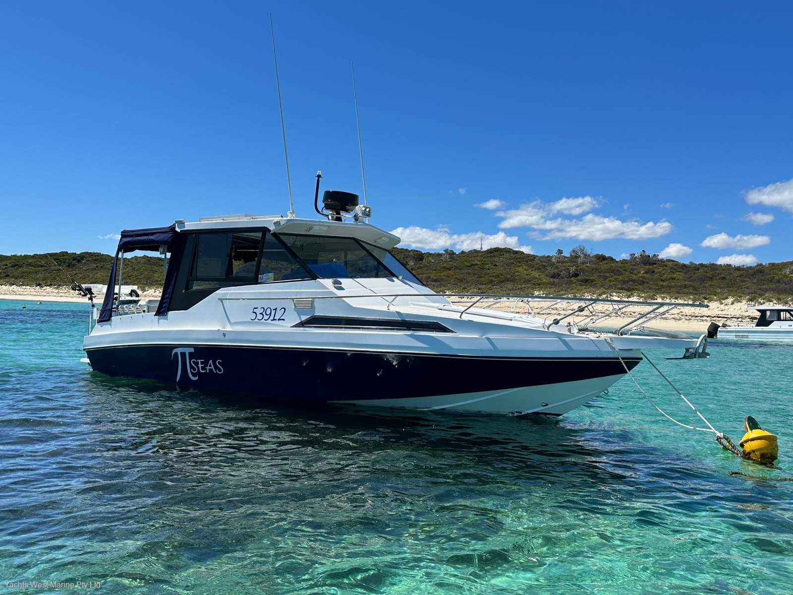 Leeder 710 Deluxe Hardtop " Full Refit 2022 inc NEW 6.2 Mercuiser ":LEEDER 710 by YACHTS WEST MARINE