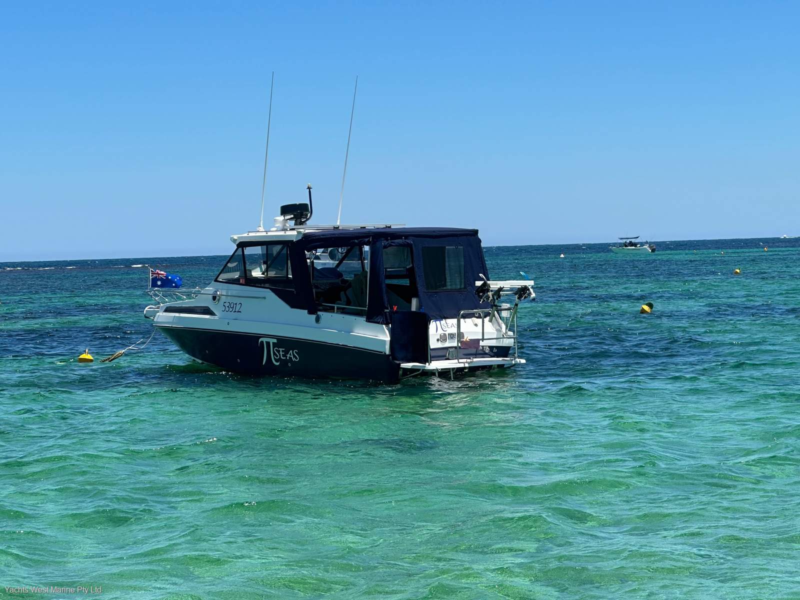Leeder 710 Deluxe Hardtop " Full Refit 2022 inc NEW 6.2 Mercuiser ":LEEDER 710 by YACHTS WEST MARINE
