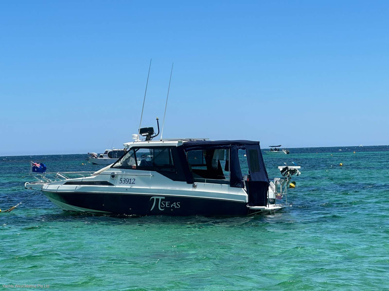 Leeder 710 Deluxe Hardtop " Full Refit 2022 inc NEW 6.2 Mercuiser ":LEEDER 710 by YACHTS WEST MARINE