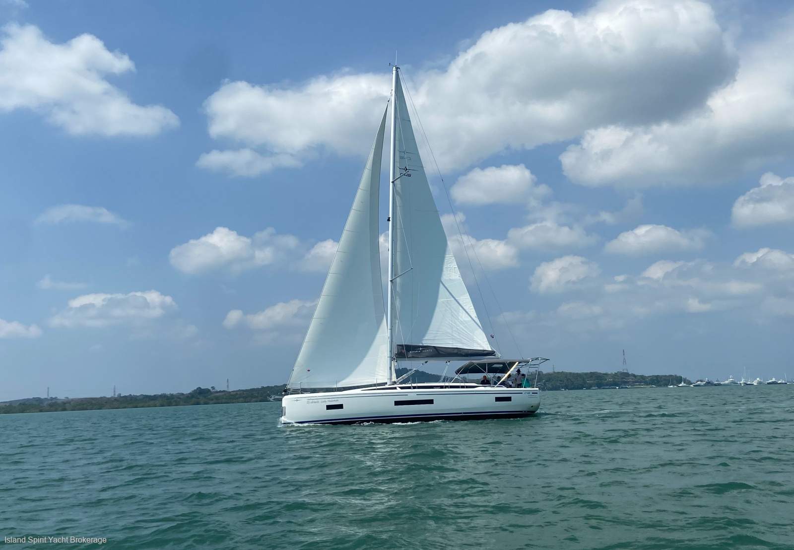 Bavaria C46 'Lady Andaman':Under sail starboard side