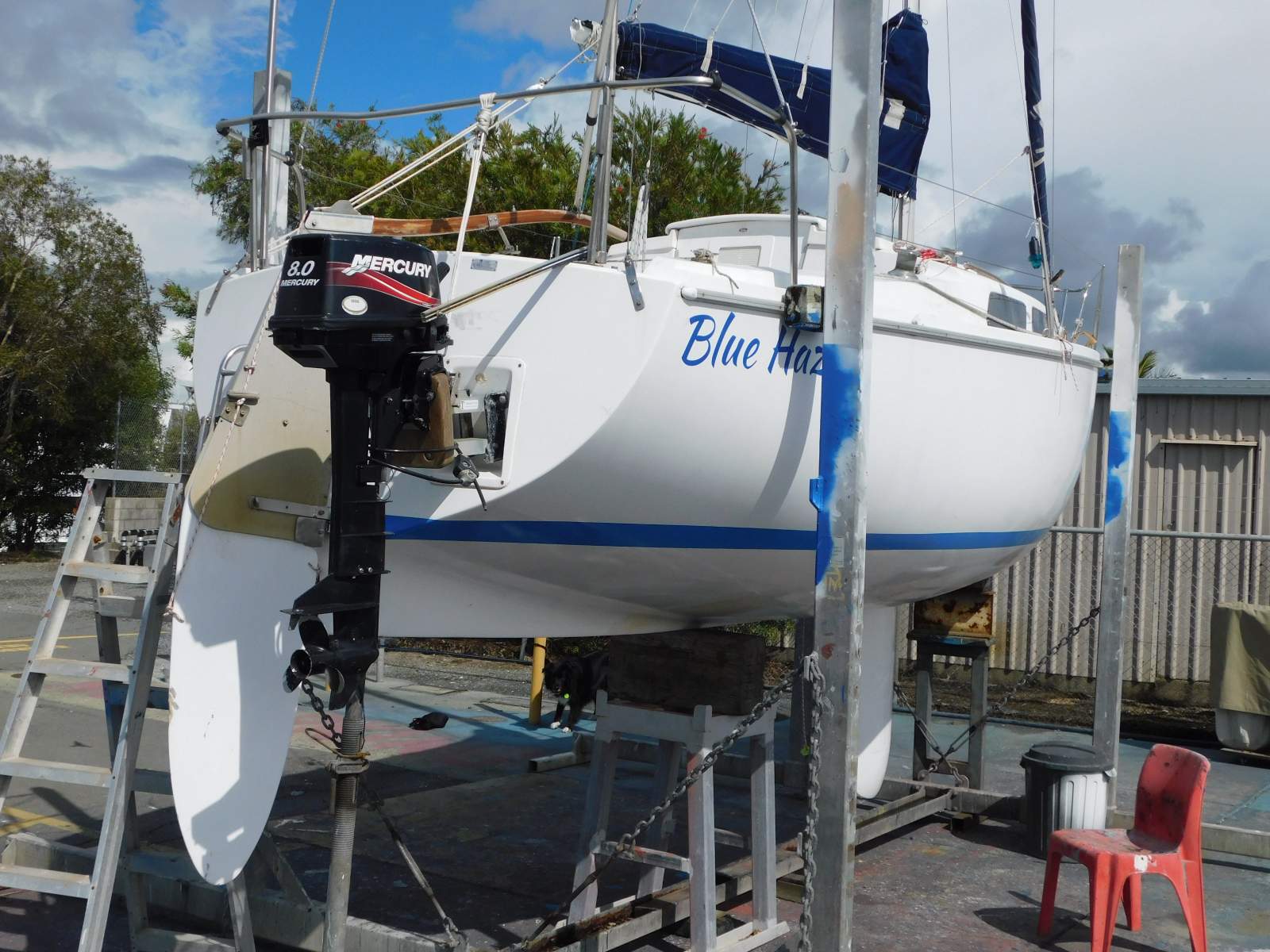 Cole 23 Pop Top Trailer Sailer and yard trailer