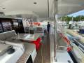 Fountaine Pajot Elba 45 'Shavasan':Aft deck lounge view