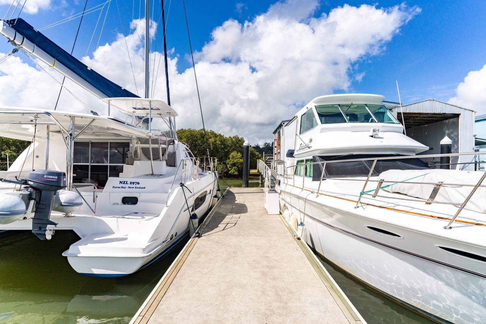 Boatshed and Catamaran Berths for Sale or Rent:Two berths