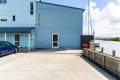 Boatshed and Catamaran Berths for Sale or Rent:Front of shed parking