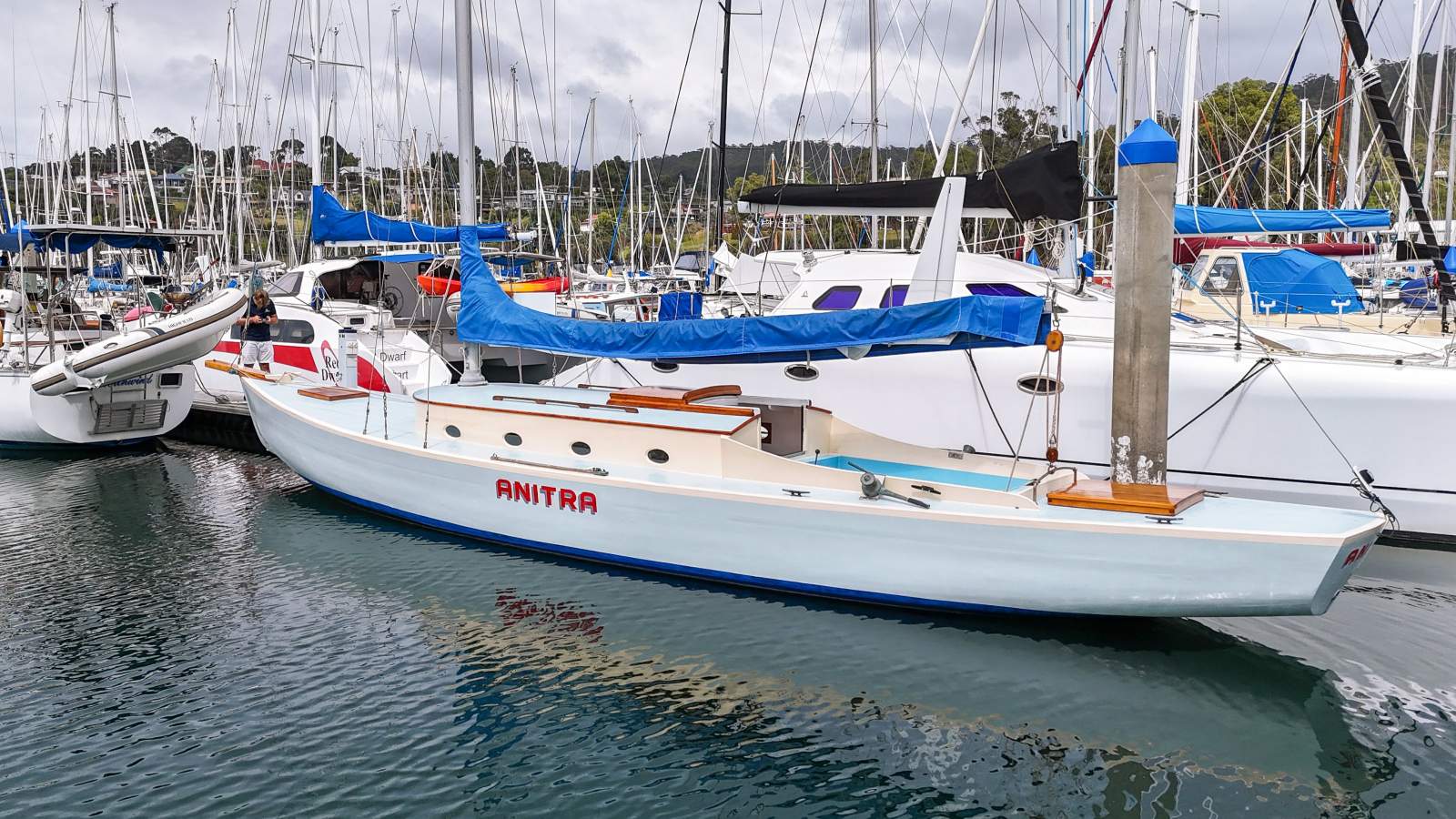 Custom HUON PINE Type "B" Class Racing Yacht