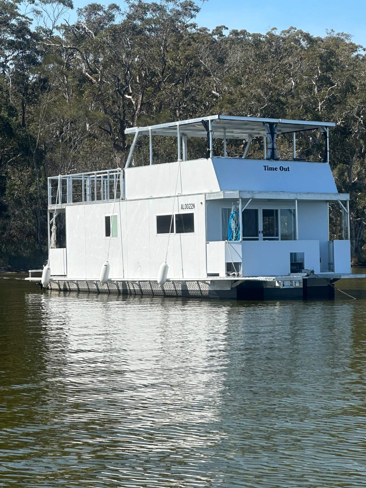 Custom built houseboat 2022