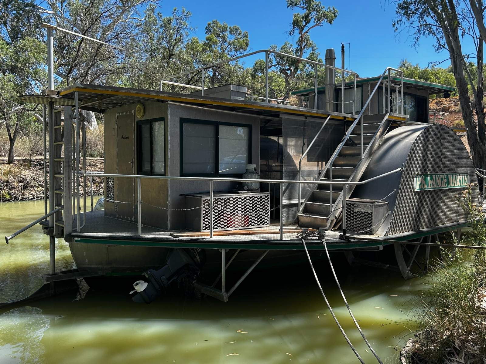Aluminium Steam Powered Paddle Wheeler
