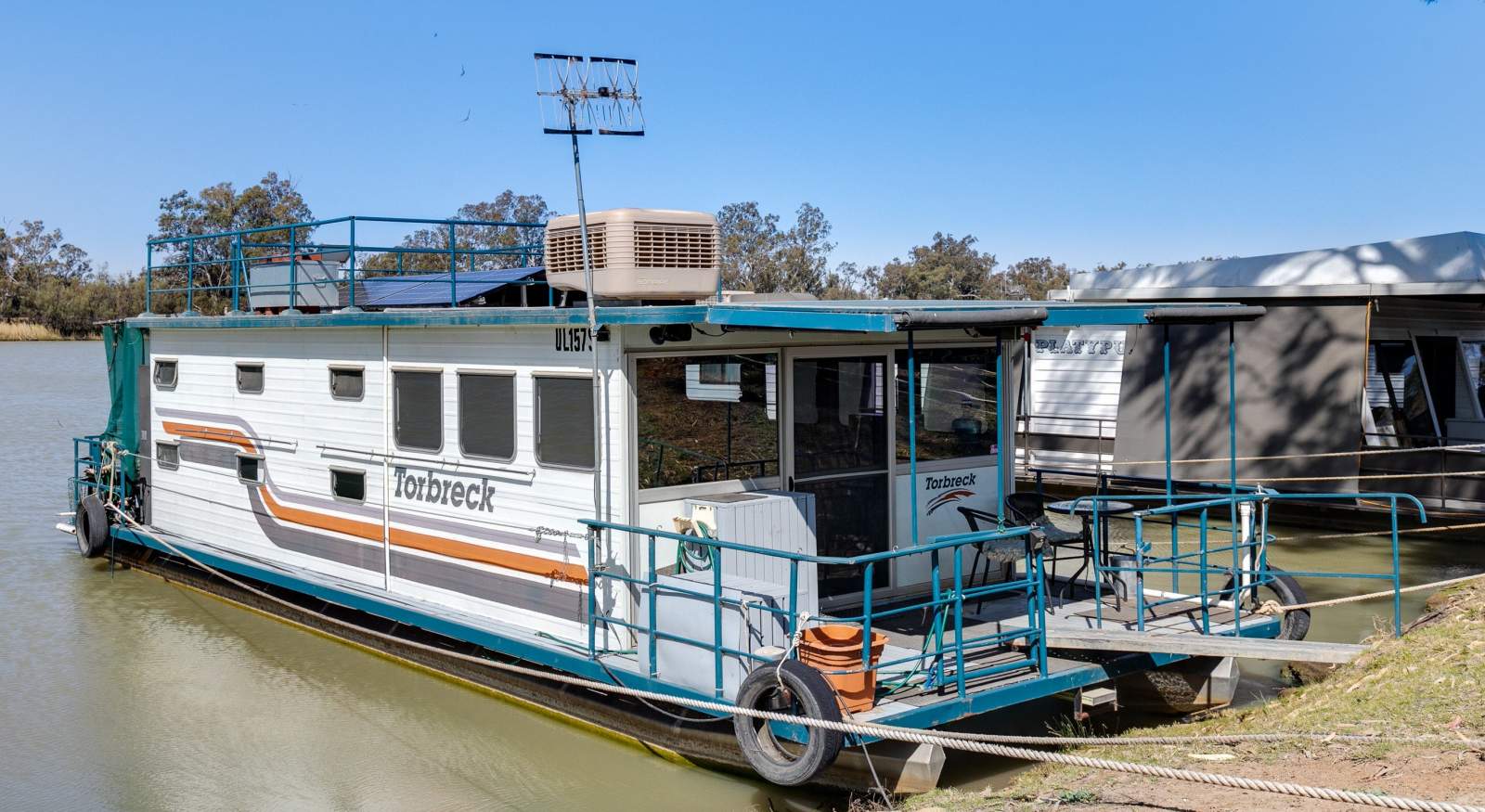 TORBRECK. Compact Two Deck, Two Bed, Houseboat.