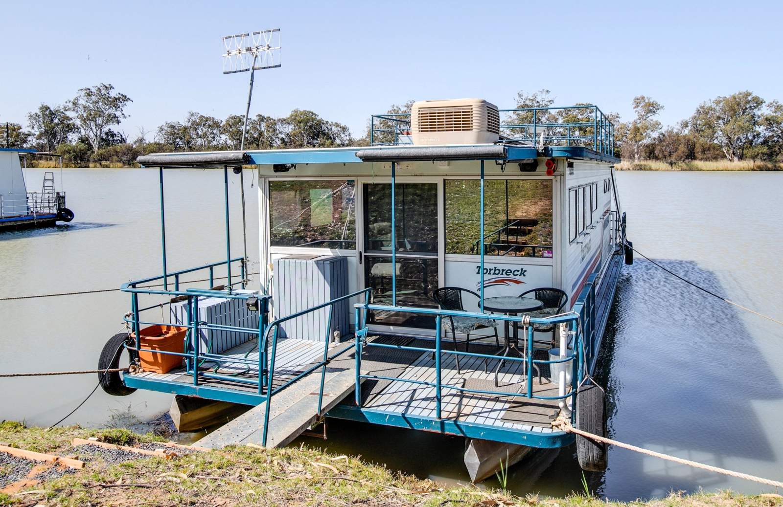 TORBRECK. Compact Two Deck, Two Bed, Houseboat.