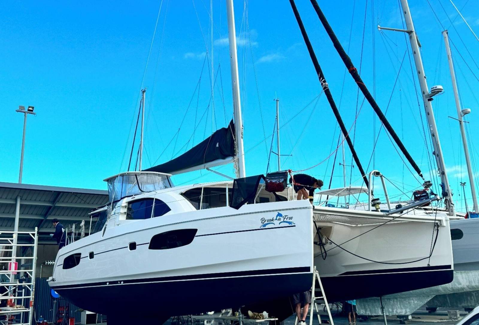 Leopard Catamarans 44:Recent lift